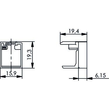 Telegärtner - Kommunikationstechnik-Adapter Adaptor 100001052 MFP8 − 10 Stück