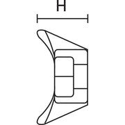 HellermannTyton - Befestigungssockel und -element für Kabelbinder Befestigungssockel NY3256-N66-NA 12x13,5 natur − 1000 Stück