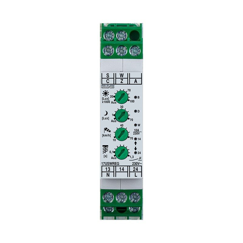 Jung - Sensor für Jalousie/Zeitschaltuhren Umsetzer Sonne / Wind 17 USW REG − 1 Stück