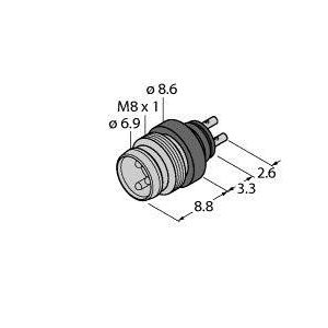 Turck - Rundsteckverbinder, feldkonfektionierbar (Industriesteckverbinder) Rundsteckverbinder SESP4SL