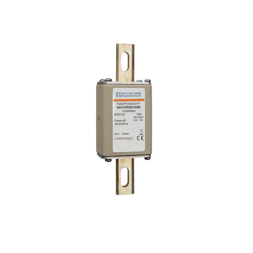 Mersen - Messersicherung Sicherungseinsatz NH1GR80V50B 50A Gr.1 AC800V sfü − 3 Stück