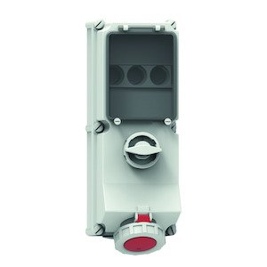 Bals Elektrotech - CEE-Steckdose abschaltbar, abgesichert (IEC 60309) Wandsteckdose abschaltbar 17548 verriegelt abgesich