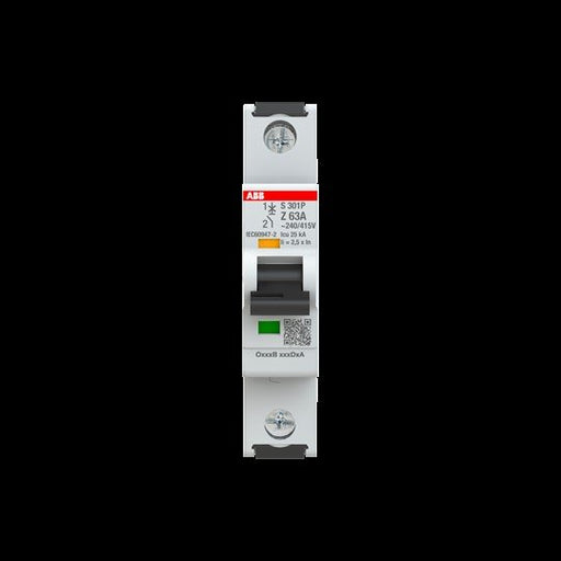ABB Stotz S&J - Leitungsschutzschalter Sicherungsautomat S301P-Z63 25kA, 63A, 1P