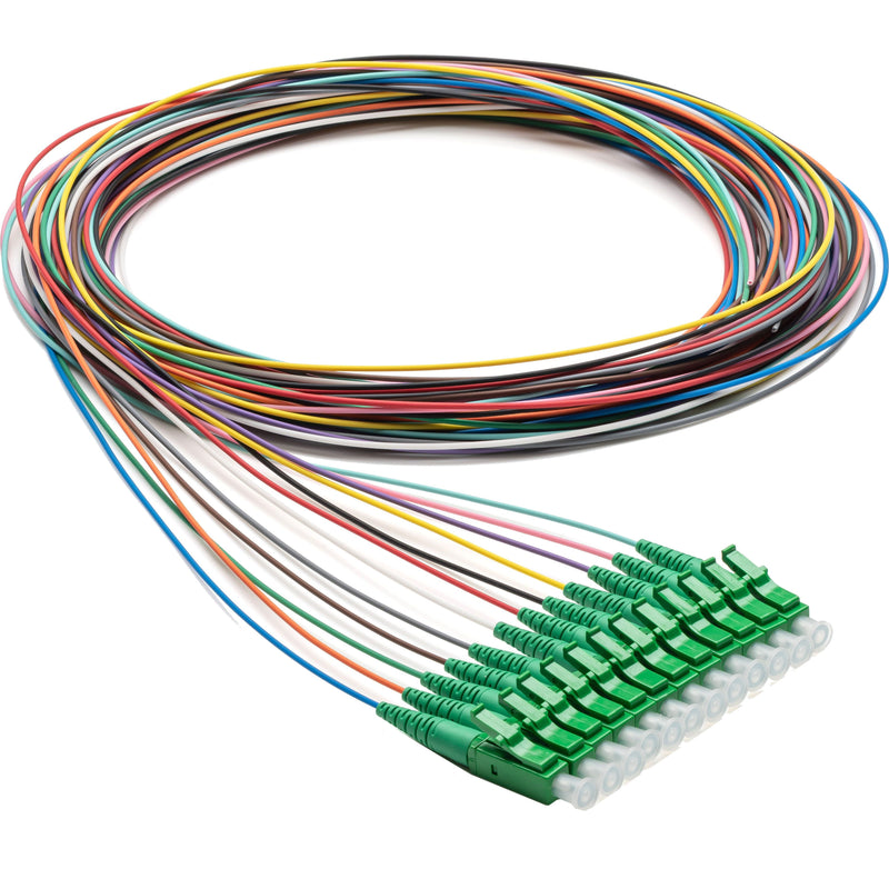 Corning - LWL-Pigtail LC-APC Aderpigtail 2M E9 1177123 ROT G657.A1 − 50 Stück