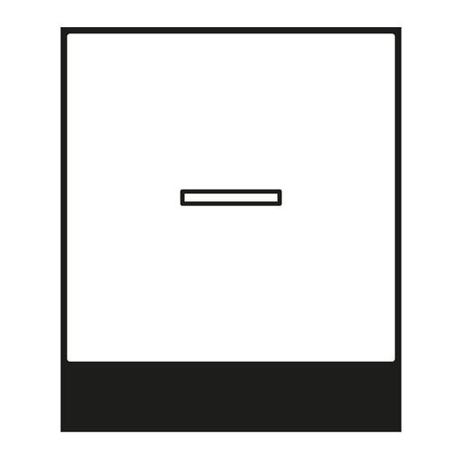 Jung - Abdeckung/Bedienelement für Installationsschalterprogramme Wippe Aufs.Heizung/Notsch. A 590 H AL für Kontrollschalter
