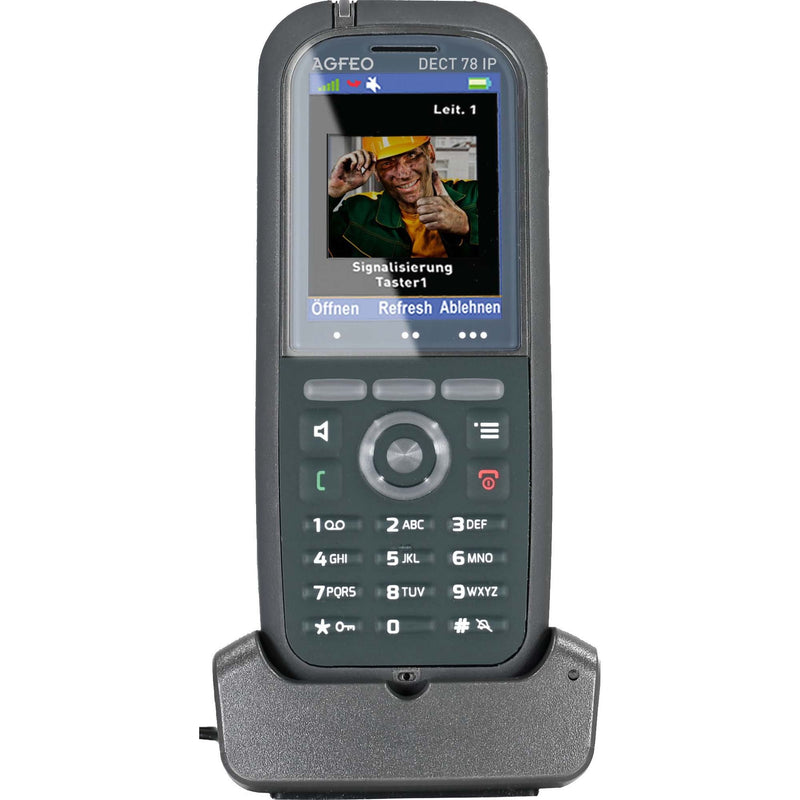 Agfeo - Schnurloses Telefon DECT-IP-Telefon DECT 78 IP gr 2" Farbdisplay IP65
