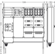 Hensel - Verteilerschrank für Energieversorgung Ladeverteiler Mi EV 22kW 8101 f.8 Ladep. a 22kW
