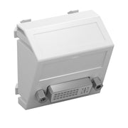 OBO Bettermann - Einsatz/Abdeckung für Kommunikationstechnik Multimediaträger DVI MTS-DVI S RW1 45x45mm rws − 1 Stück