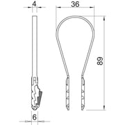 OBO Bettermann - Befestigungsschelle für Kabel/Rohre BKS-Klemmschelle 1973 20-40 LGR 20-40mm − 100 Stück
