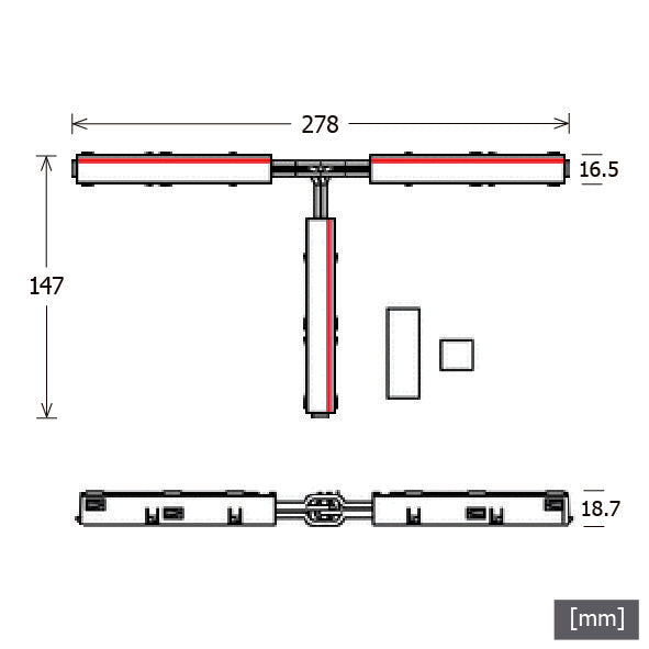 LTS Licht&Leuchten - Elektrisches Zubehör/Ersatzteile für Leuchten L-Verbinder NEOAT/PEOUTR9514KEsw schwarz