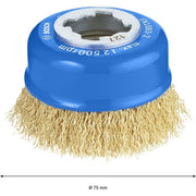 Bosch - Rotierende Drahtbürste PRO Metal clean X-Lock 2608620730 Topfbürste 75 x 0,30