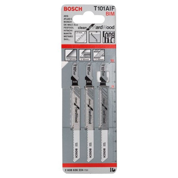 Bosch - Stichsägeblatt PRO Hardwood clean T101AIF 2608636224 Stichsägeblatt 100