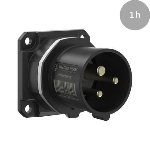 Walther Werke - CEE-Gerätestecker (IEC 60309) CEE NEO Anbaugerätestecker FW612301CC gerade 16A 3P 1h