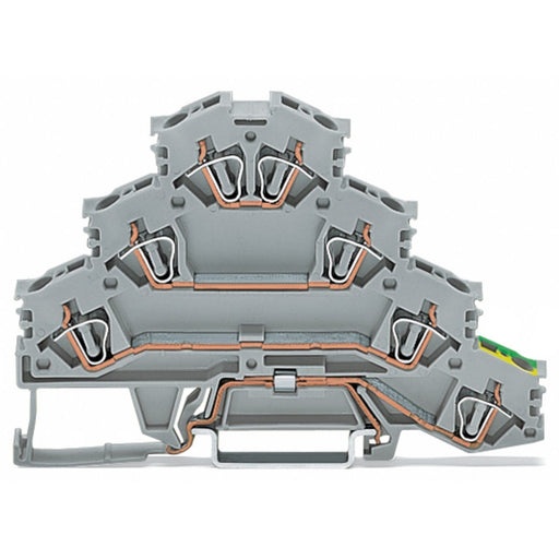 WAGO - Durchgangs-Reihenklemme Vierstock-Reihenklemme 281-530 L1-L2-L3-PE,für TS35