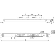 Schneider Electric - Sammelschienenträger Sammelschienenführung SF NSYAS600 mit Fixierung, 600mm