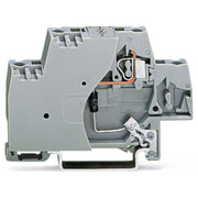 WAGO - Bauelement-Reihenklemme Bauelementklemme 280-502/281-595 auf Tragschiene,grau