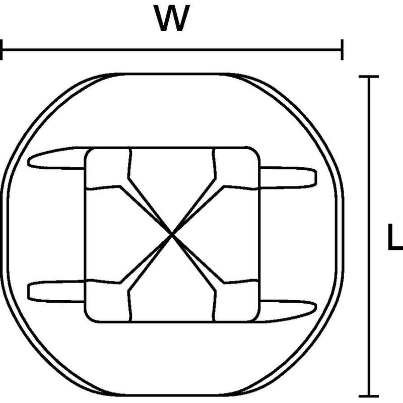 HellermannTyton - Befestigungssockel und -element für Kabelbinder Pastensockel 151-03196(100) − 100 Stück