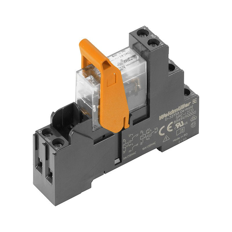 Weidmüller - Schaltrelais Relaiskoppler o.Prüftaste RCIKIT230VAC 1CO LED 230V/3,2mA AC − 10 Stück