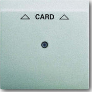 Busch-Jaeger - Abdeckung/Bedienelement für Installationsschalterprogramme Zentralscheibe alu/si 1792-783 für Cardschalter