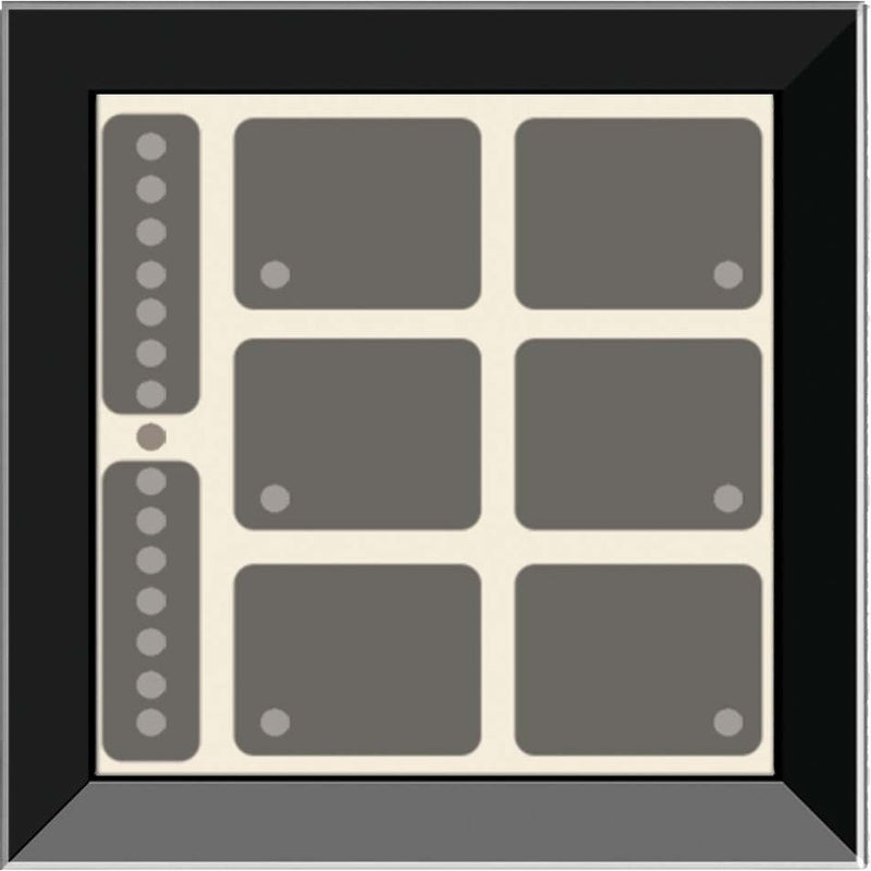 Issendorff - Bussystem-Tastsensor Glas-Tastenfeld rahmenlos LCN - GTS8B sw m.8 Tasten 6LED − 1 Stück