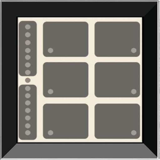 Issendorff - Bussystem-Tastsensor Glas-Tastenfeld rahmenlos LCN - GTS8B sw m.8 Tasten 6LED − 1 Stück