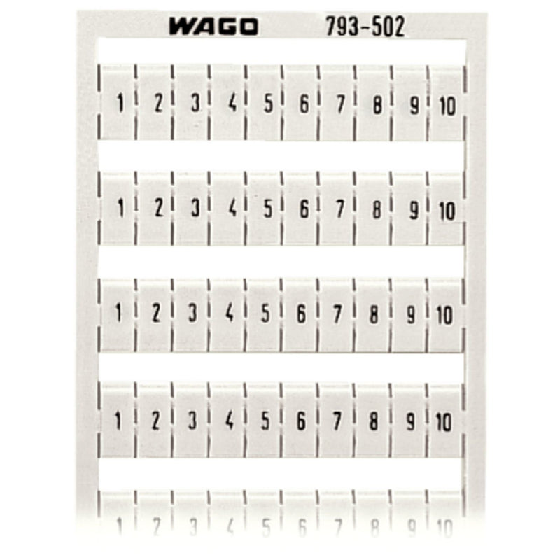WAGO - Klemmenmarkierung WMB-Bezeichnungssystem 793-502 W: 1-10 (10 x)