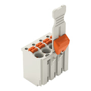 WAGO - Ein- und mehrpolige Klemmenleiste 1-Leiter-Federleiste 2091-1104/002-000 Push-inCAGECLAMP,lgr − 100 Stück