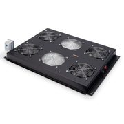 DIGITUS - Lüfter (Schaltschrank) Dachlüftereinheit DN-19 FAN-4-SRV-B 4 Lüfter,(RAL 9005