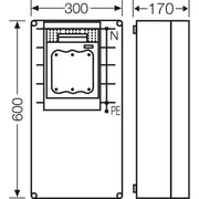 Hensel - Sicherungslasttrennschalter mit Gehäuse NH-Sicherungslasttrennsch. Mi 6480 Mi, 1xNH 1, 250A, 5p