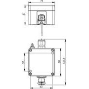Telegärtner - Aufputzgehäuse für Unterputzgerät STX V4 Einfachanschlußdose 100022780 AP, IP67