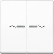 Jung - Abdeckung/Bedienelement für Installationsschalterprogramme Wippe Symbole/Lichtl.aws AS 591-5 KO5P WW für Taster