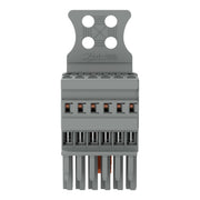 WAGO - Ein- und mehrpolige Klemmenleiste 1-Leiter-Federleiste 769-106/144-000 CAGECLAMP,4mm²,gr − 10 Stück