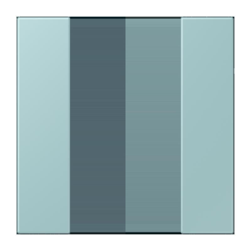 Jung - Abdeckung/Bedienelement für Installationsschalterprogramme Tastensatz 1fach LC 501 TSA 214 ceruleen clair