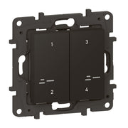 Legrand - Funksender Szenentaster 4-Fach Legrand 863804 Schwarz