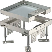 OBO Bettermann - Nivellierbare Kassette für Kanaleinbau, Doppel- und Hohlboden Kassette quadratisch RKSN2 4 VS 20 200x200mm
