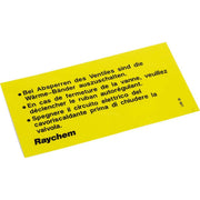 Chemelex - Piktogramm für Not-/Hinweisleuchte Hinweisaufkleber LAB-38 -1 pro Absperrventil