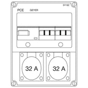 ABN - CEE-Steckdosen-Kombination (IEC 60309) Steckdosenkombi SY18Z 1xCEE 32A,1xCEE 16A