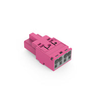 WAGO - Steckverbinder für steckbare Gebäudeinstallation Stecker 2-polig 770-292/080-000 Kod. B,pink − 100 Stück