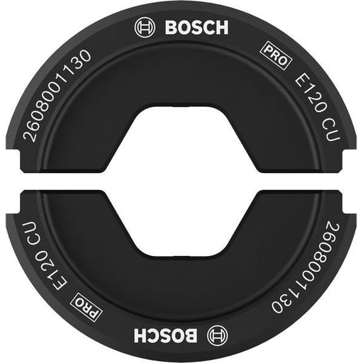 Bosch - Einsatz für Presswerkzeug Kabelschuhe/Verbinder, Aderendhülsen, Schirmanschluss PRO Presseinsatz, E120 CU, 2608001130 120 mm², Kupfere
