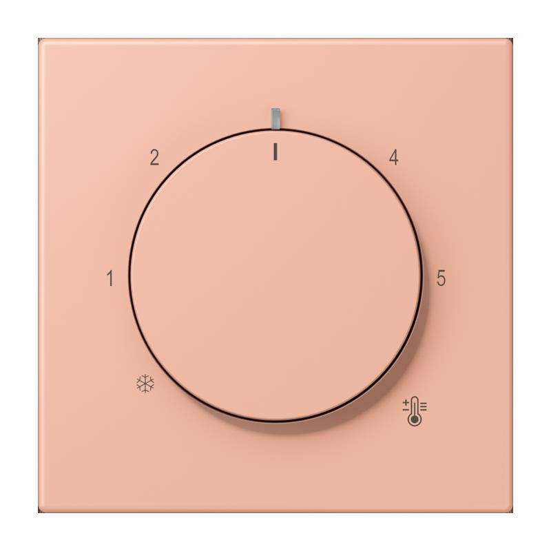 Jung - Abdeckung/Bedienelement für Installationsschalterprogramme Abdeckung für Thermostat LC 1749 BF 231 rose clair (32102)