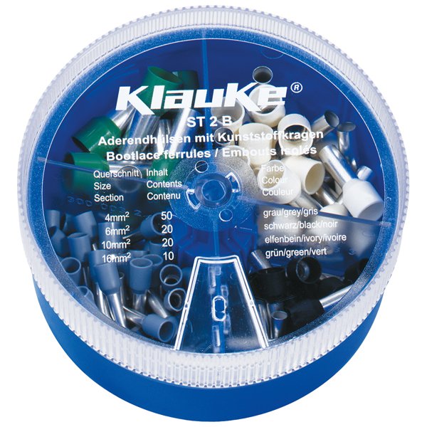 Klauke - Sortimentskasten für Anschluss- und Verbindungstechnik Streudose ST2L leer