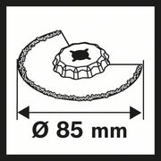 Bosch - Blatt für Oszillierer Segmentsägeb.Starloc 2609256972 ACZ 85 RD4, 85mm