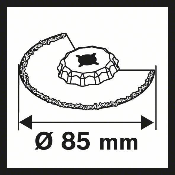Bosch - Blatt für Oszillierer Segmentsägeb.Starloc 2609256972 ACZ 85 RD4, 85mm