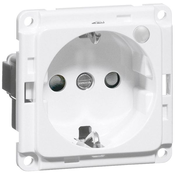 Peha - Schalter-/Steckdosenkombination SCHUKO-Steckdose rws D 6511.02ME LED/4SI 16A 250V LED gn