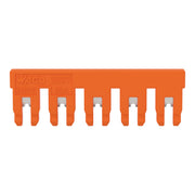 WAGO - Querverbinder/Brücker für Reihenklemme Schaltungsbrücker 5-fach 2007-8445 isoliert,orange − 10 Stück