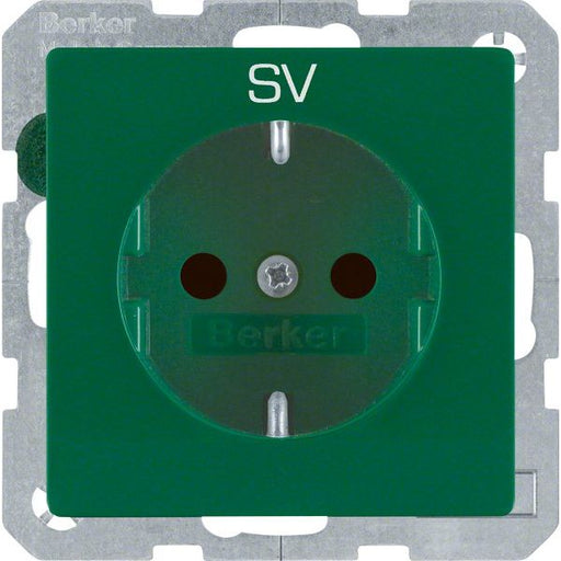 Berker - Steckdose SCHUKO-Steckdose 47236003 grün samt