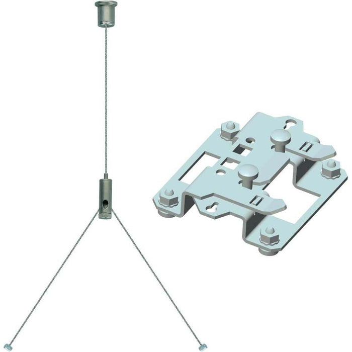 Ridi-Leuchten - Mechanisches Zubehör/Ersatzteile für Leuchten Seilpendel Trapez ZSPT2Z-B LF-T16-S  − 1 Stück
