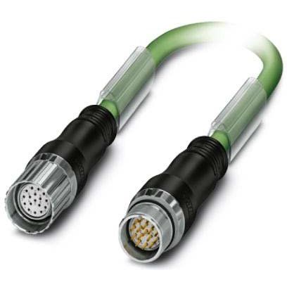 Phoenix Contact - Energiekabel < 1 kV, für ortsveränderlichen Einsatz Steckverbinder K-17-M23 M9 #1619297 Länge 10m grün − 2 Stück
