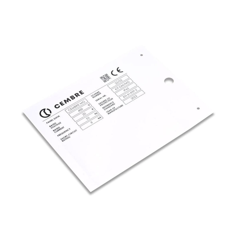 Cembre - Kennzeichnungsmaterial 88901-HF MG-VRT-A PC 42X78 88901-HF MM WEISS − 50 Stück