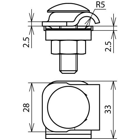 DEHN - Verbinder für Blitzschutz MMV-Klemme MMVK6.8FRM10X35STTZN St/tZn f. Rd 6-8mm